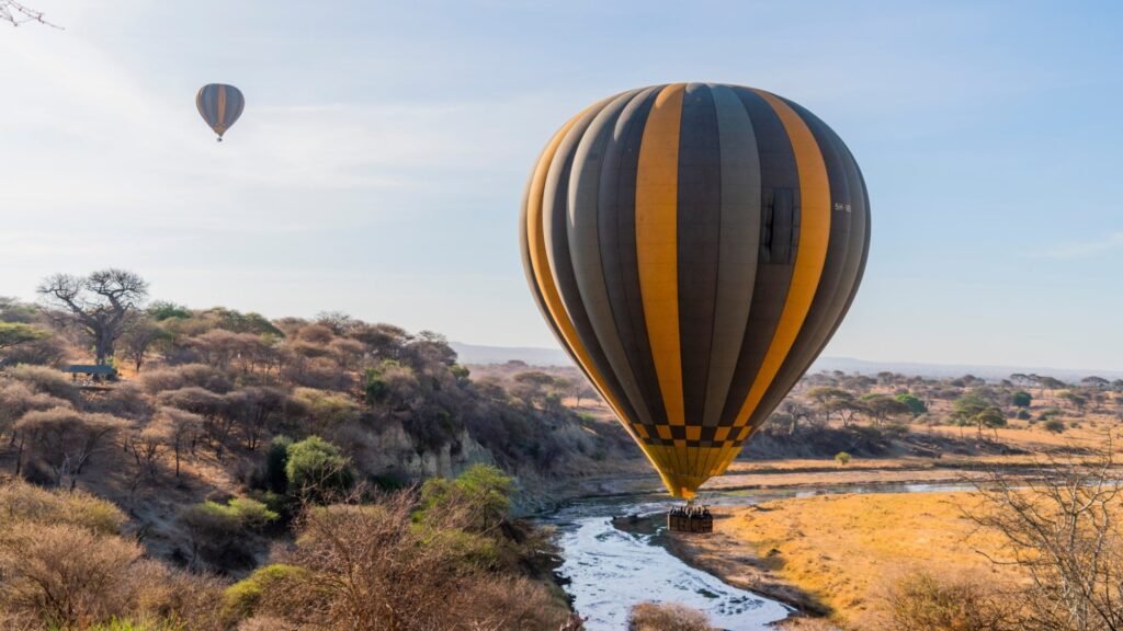 Hot air balloon flight in Tarangire: Tarangire and Manyara Family Safari